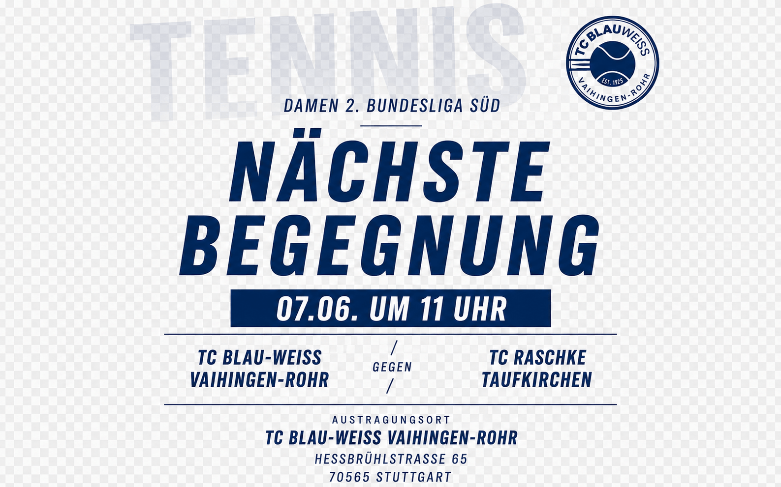 Nächste Begegnung in der 2. Damen-Bundesliga Süd
